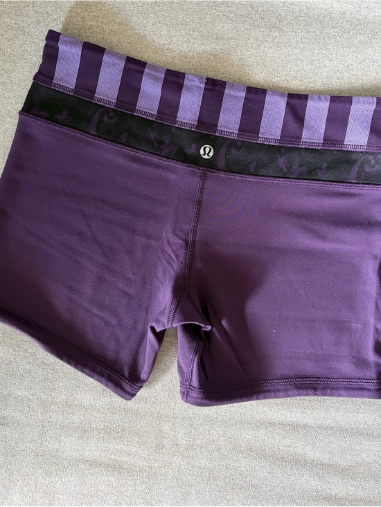 lululemon athletica Pants - Purple/Black Lululemon Reverse Groove Short